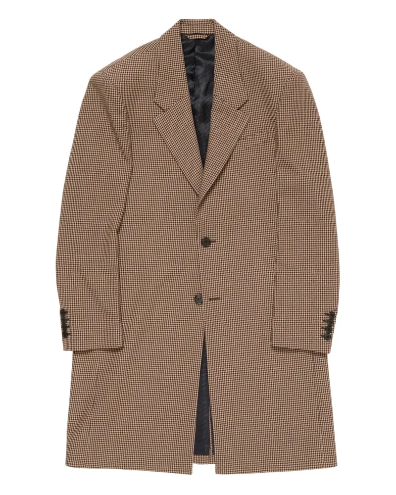 Acne Studios Mantel mit Hahnentrittmuster - Braun Braun