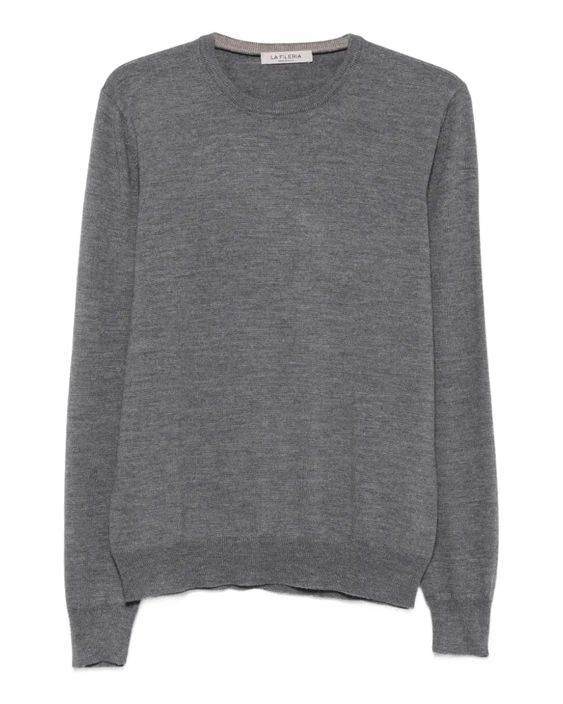 La Fileria crew-neck long-sleeve knit - Grau Grau