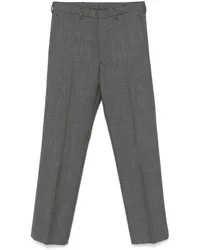 Prada Hose mit Hahnentrittmuster Grau