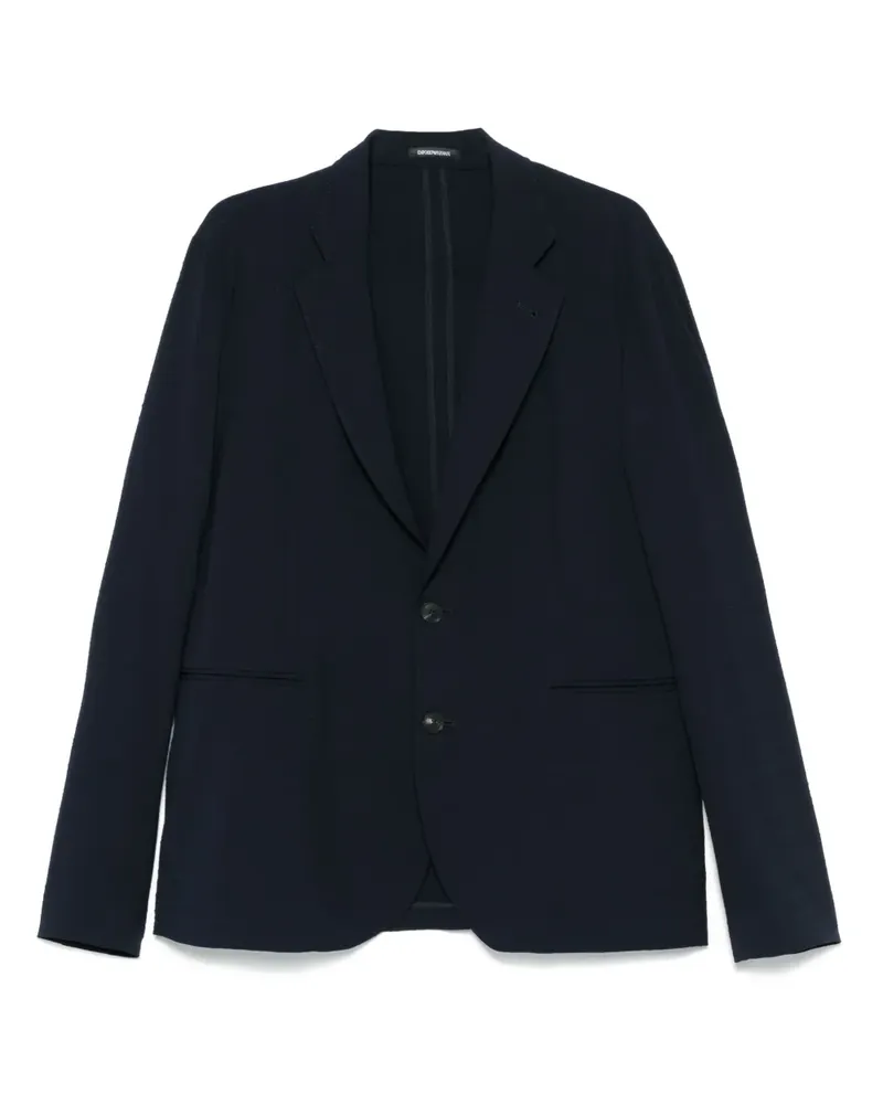 Emporio Armani Einreihiges Sakko - Blau Blau