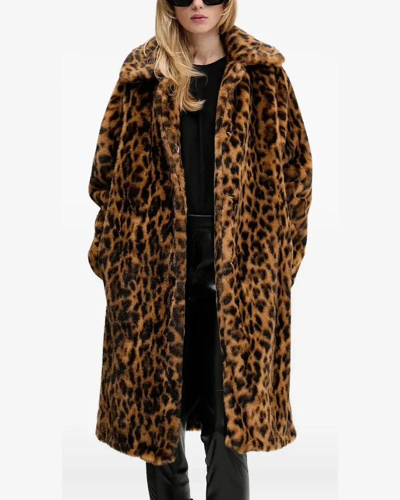 HUGO BOSS Mantel aus Faux Fur - Braun Braun