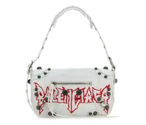 Le Cagole XS DIY Metal Kuriertasche - Weiß