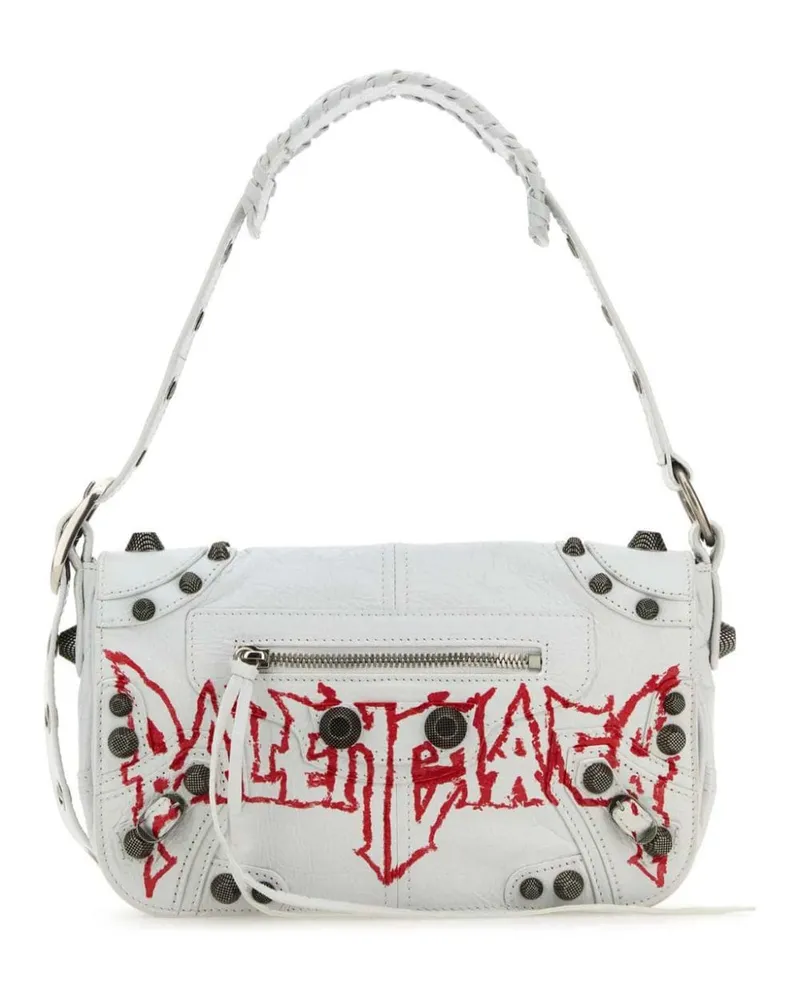 Balenciaga Le Cagole XS DIY Metal Kuriertasche - Weiß Weiß