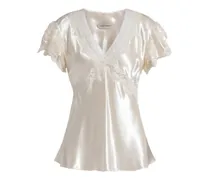 Gerüschtes Spitzentop - Nude