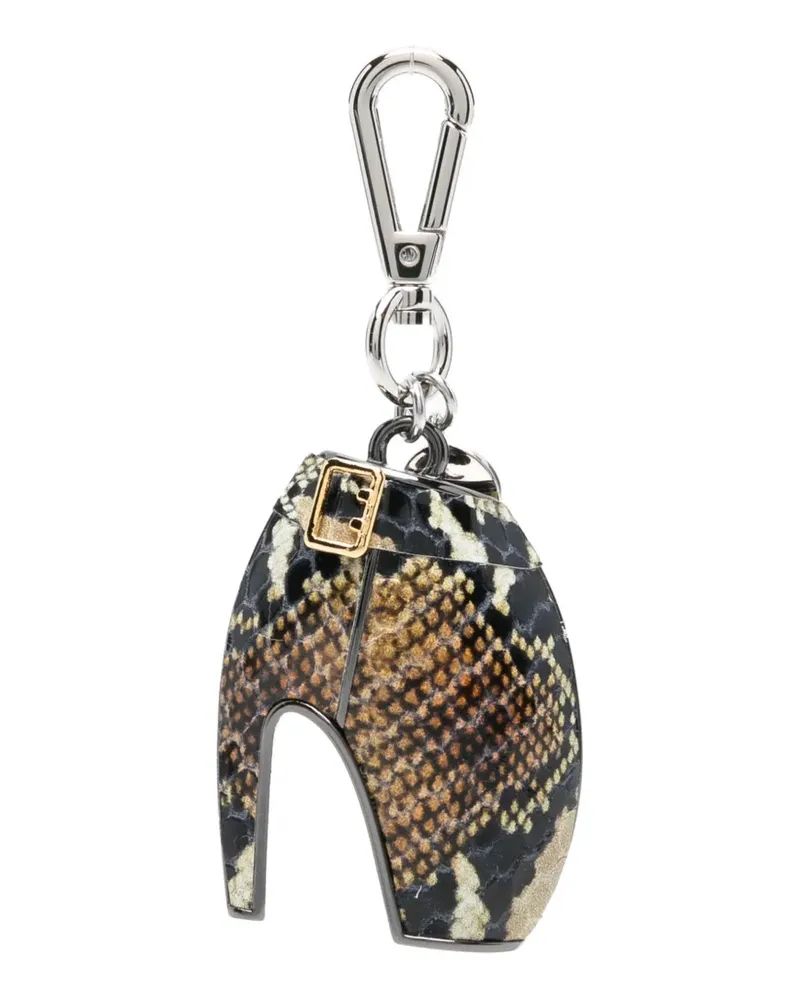 Alexander McQueen armadillo charm keyring - Nude Nude