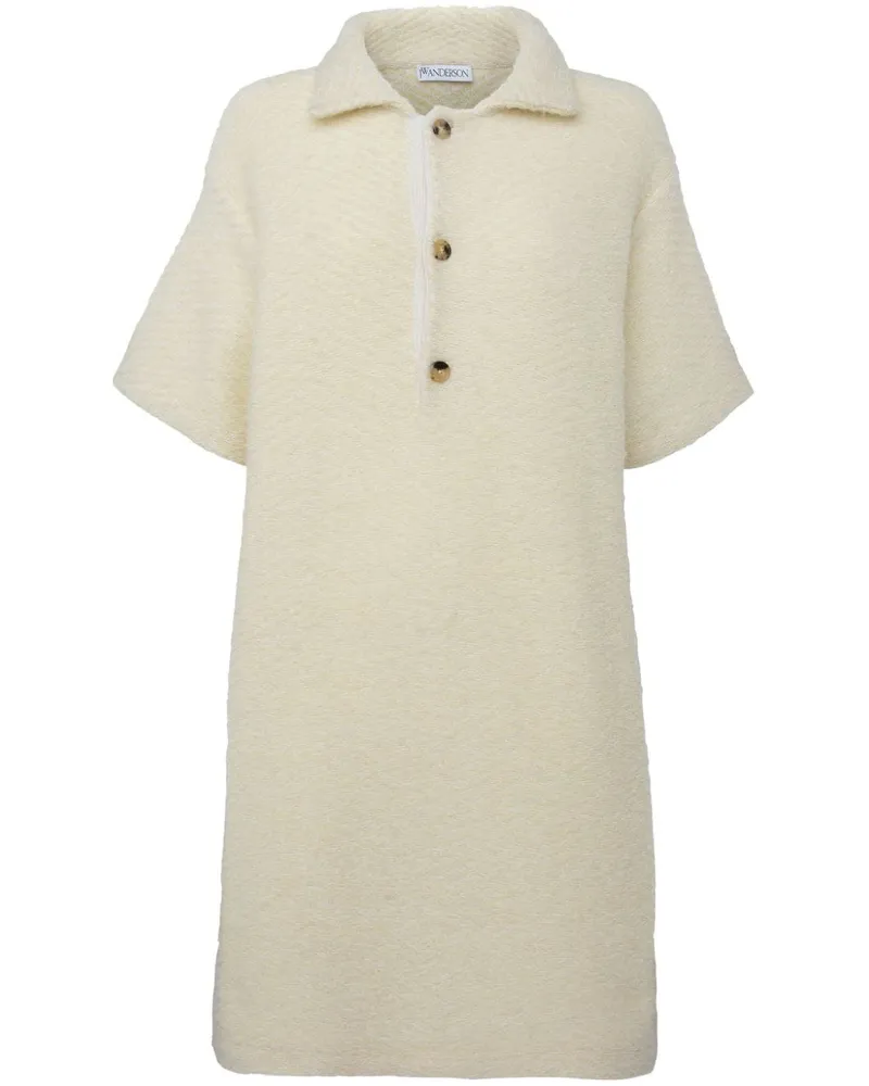 J.W.Anderson Strickkleid mit Logo-Schild - Gelb Gelb