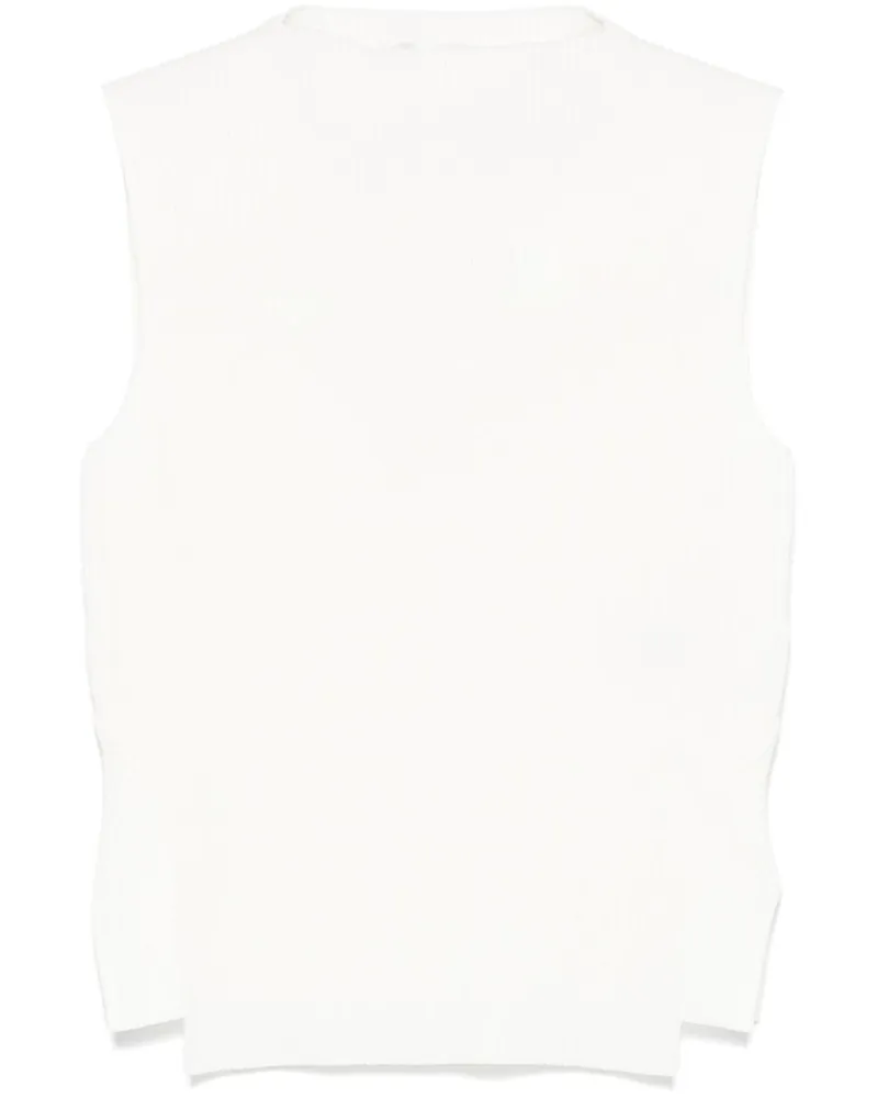 Victoria Beckham Geripptes Trägershirt - Weiß Weiß