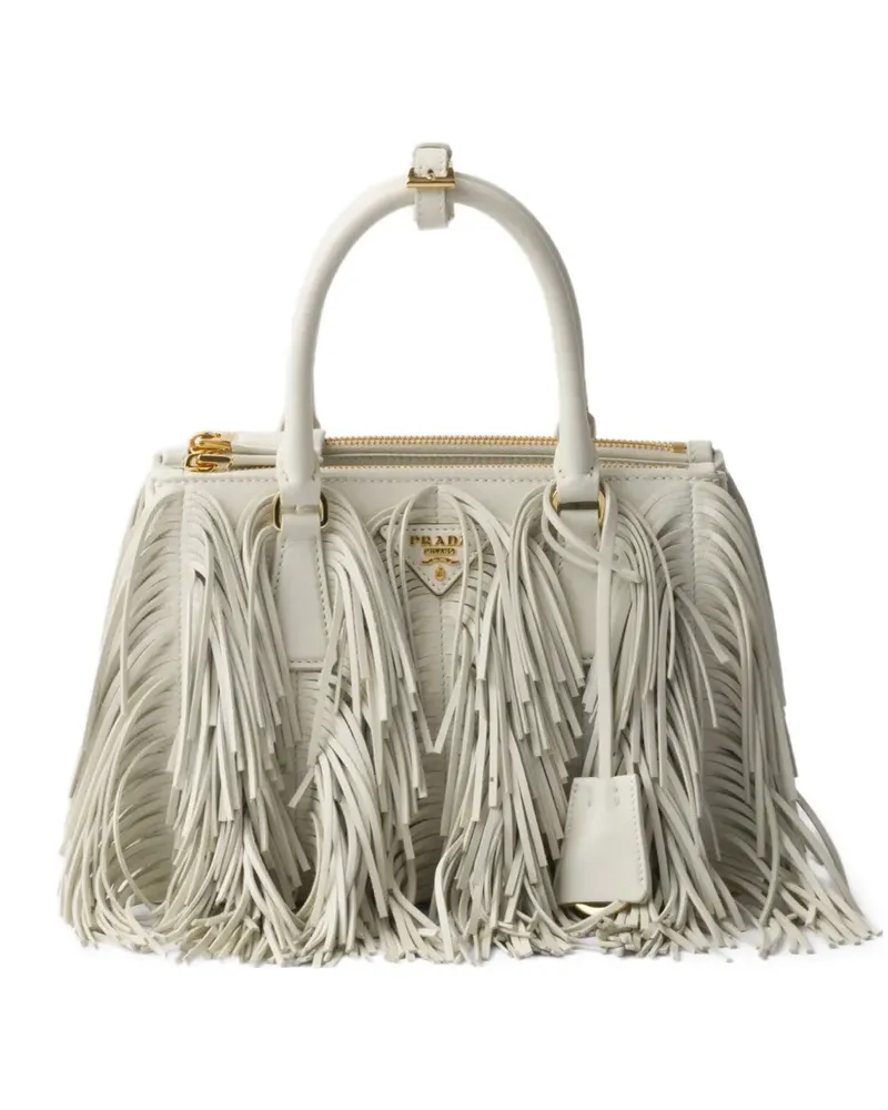 Prada Kleine Galleria Handtasche - Weiß Weiß