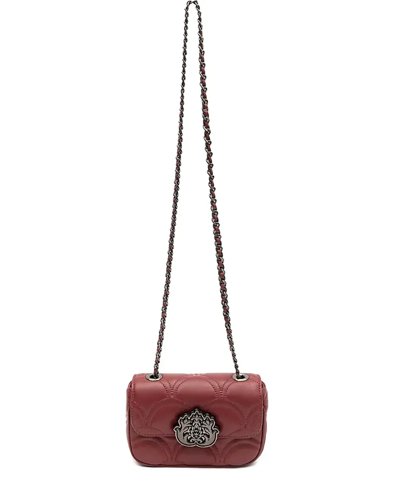ISLA Gesteppte Sirena Schultertasche mit Kette - Rot Rot