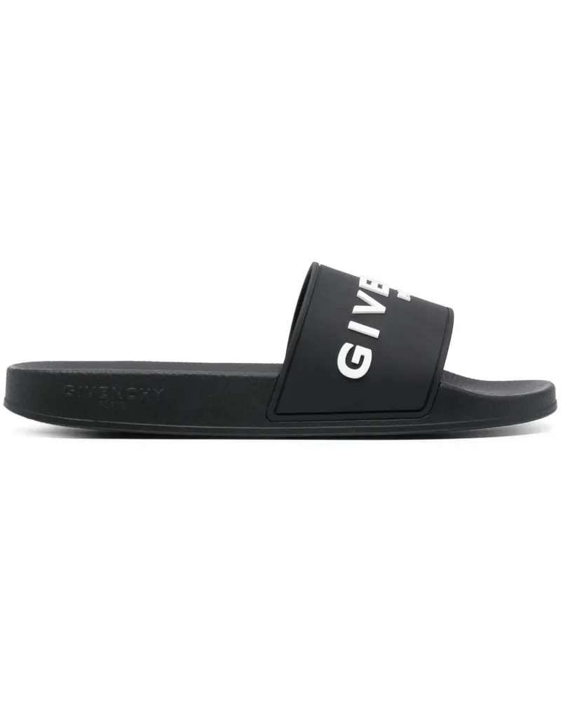 Givenchy Pantoletten mit Logo-Prägung - Schwarz Schwarz