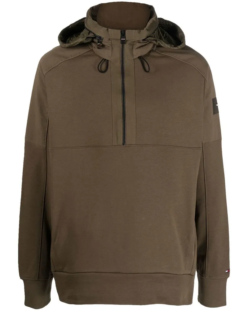Tommy Hilfiger Kapuzenjacke mit kurzem Reißverschluss - Grün Grün