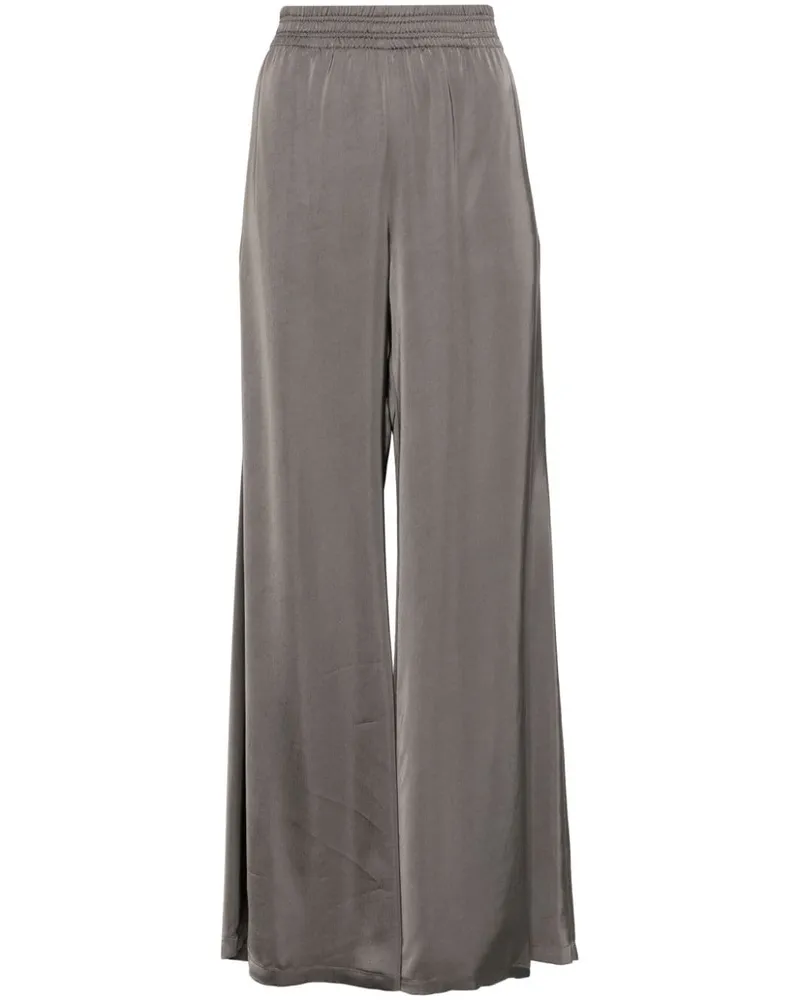 Fabiana Filippi Palazzohose aus Satin Grau