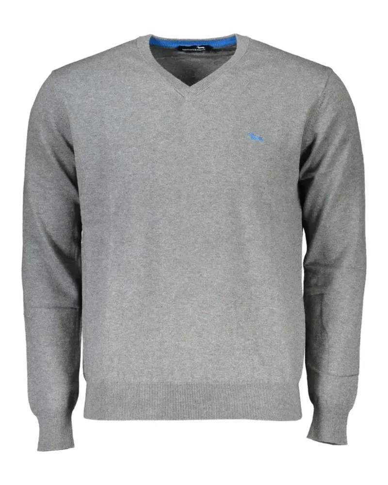 Harmont & Blaine V-neck cotton sweater - Grau Grau