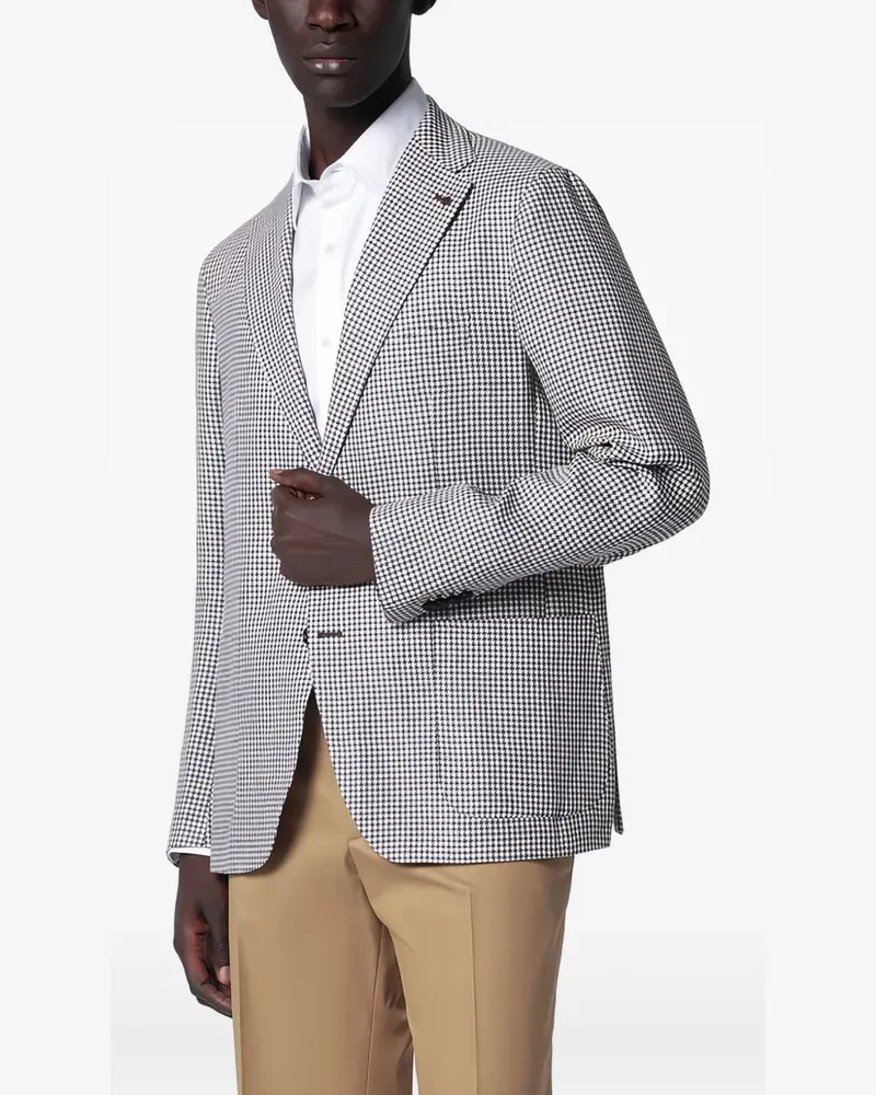 Tagliatore Sakko mit Karomuster - Braun Braun