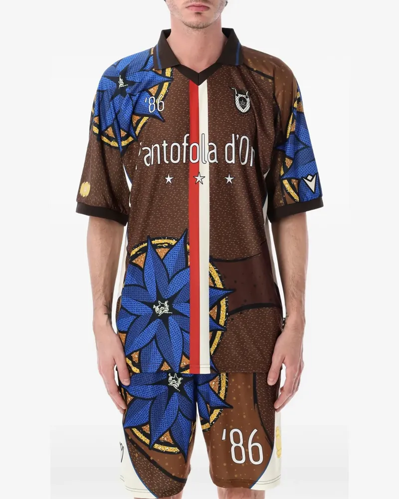 Pantofola d´Oro x Thebe Magugu short-sleeves T-shirt - Braun Braun