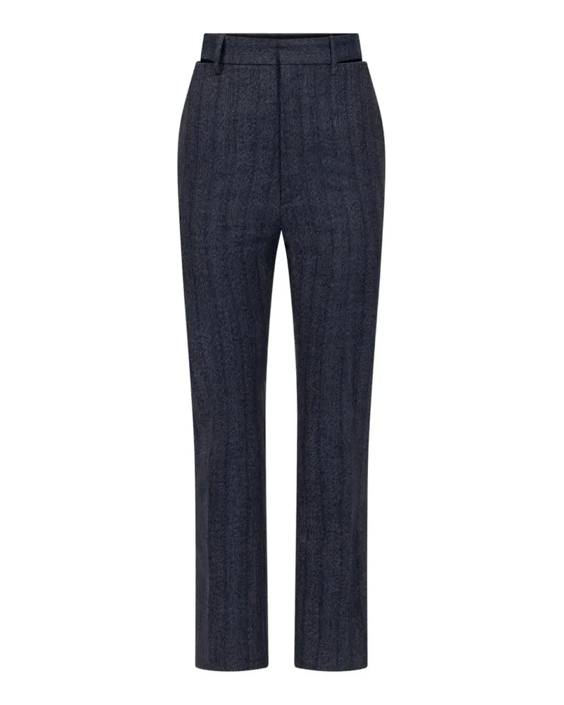 Victoria Beckham Hose mit Nadelstreifen - Blau Blau