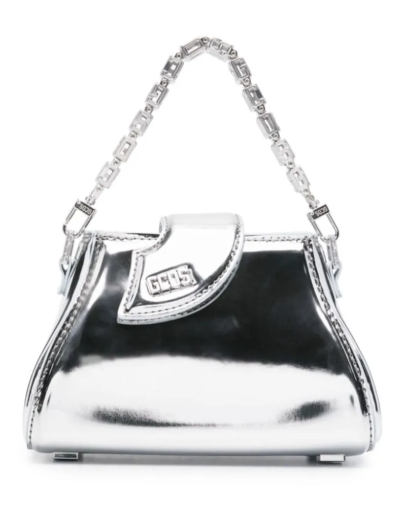 GCDS Mini-Tasche mit Spiegeln - Silber Silber