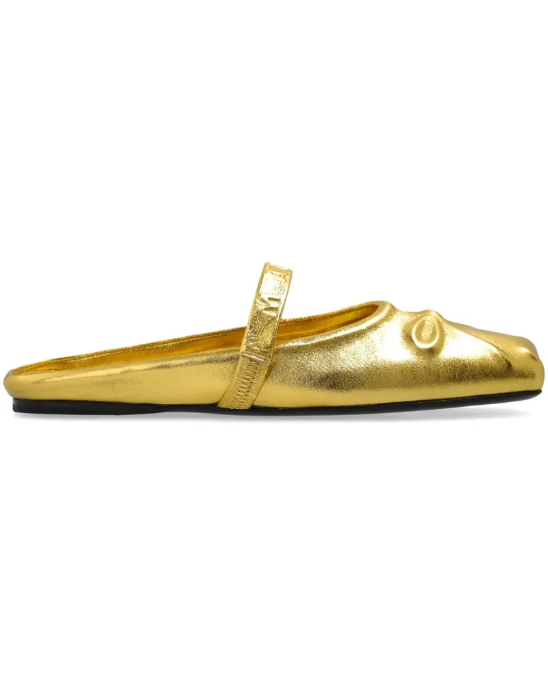 Marni Ballerinas im Metallic-Look - Gold Gold