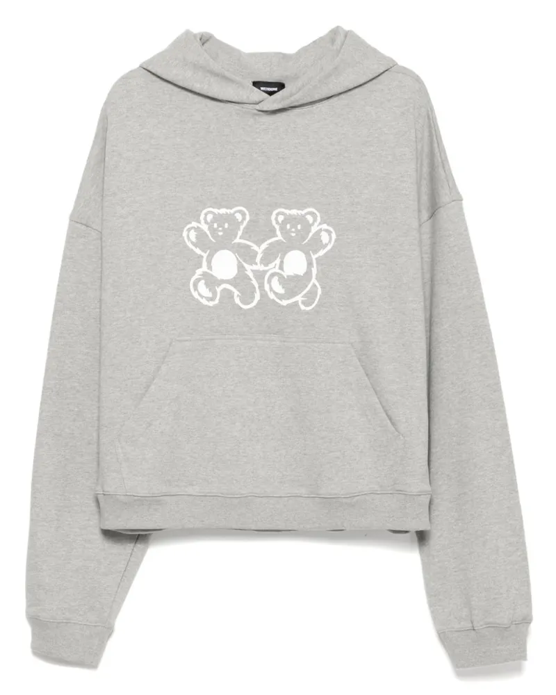 WE 11 DONE Teddy Twins Hoodie - Grau Grau