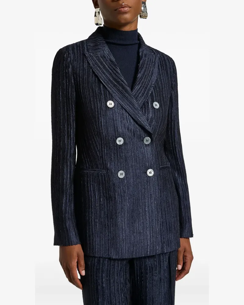 Peserico Doppelreihiger Blazer - Blau Blau
