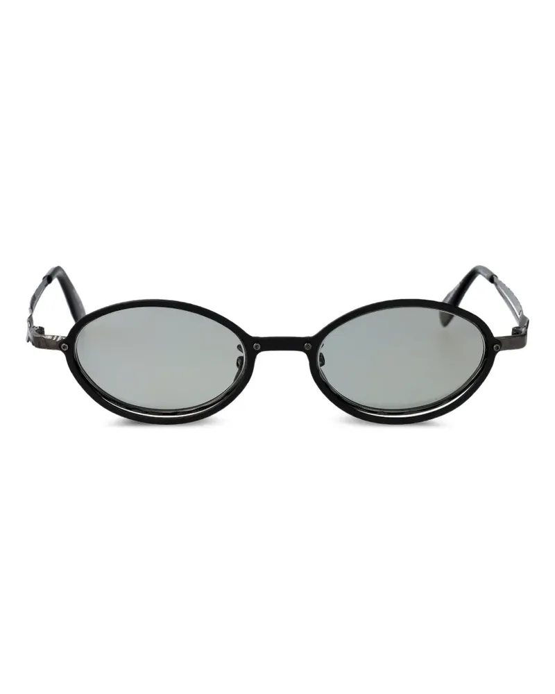 KUBORAUM Maske H18 oval-frame sunglasses - Schwarz Schwarz
