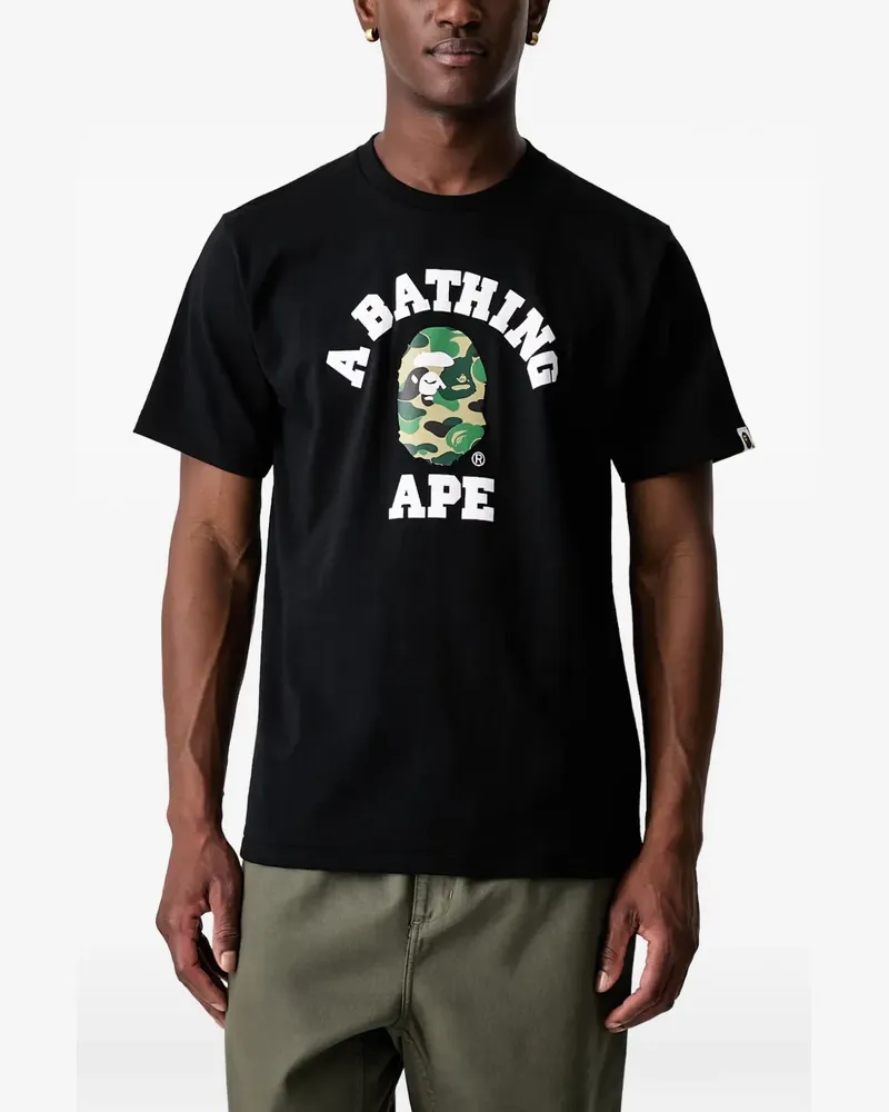 BAPE camo cotton T-shirt - Schwarz Schwarz