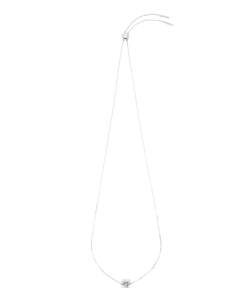 Loewe Anagram Bombé Halskette mit Logo-Anhänger - Silber Silber
