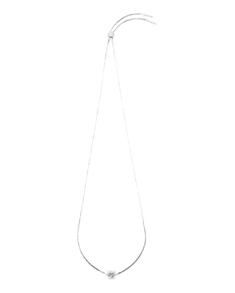Loewe Anagram Bombé logo-charm necklace - Silber Silber