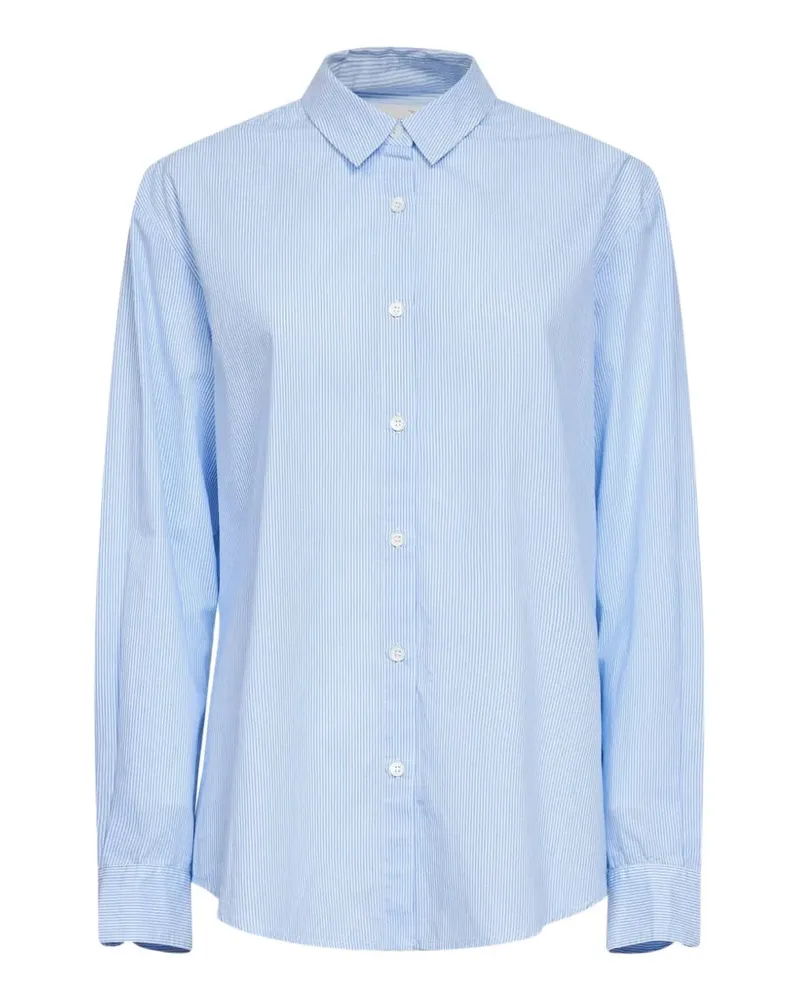 MC2 Saint Barth striped button-down cotton shirt - Blau Blau