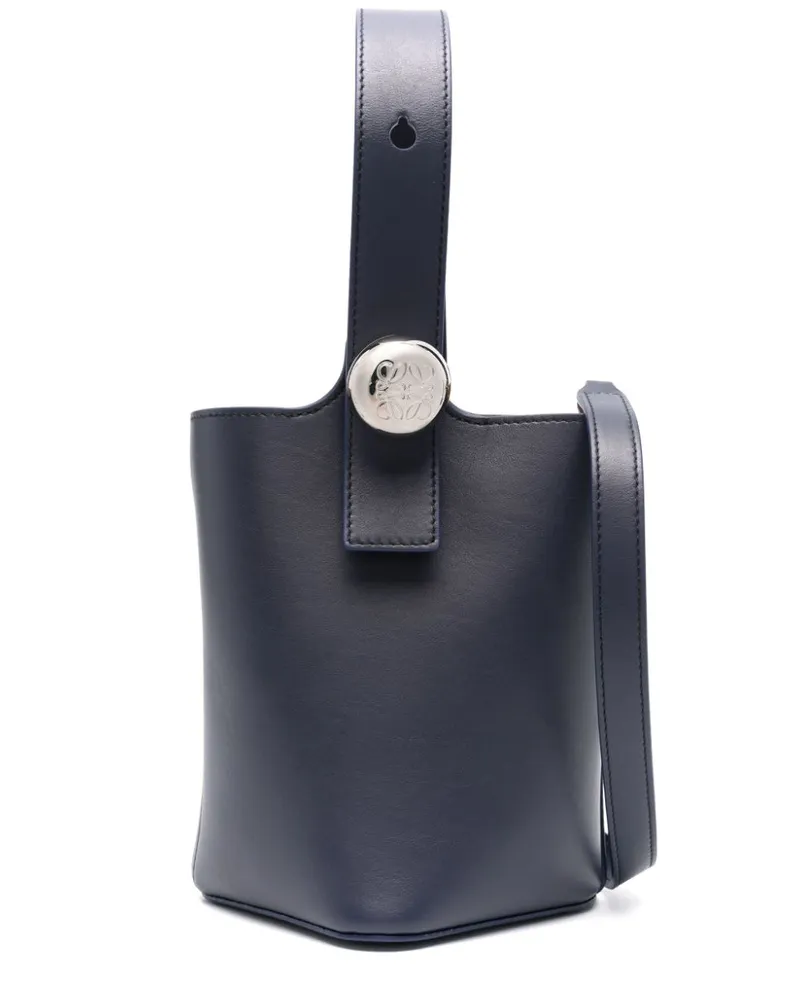 Loewe Mini Pebble Beuteltasche - Blau Blau