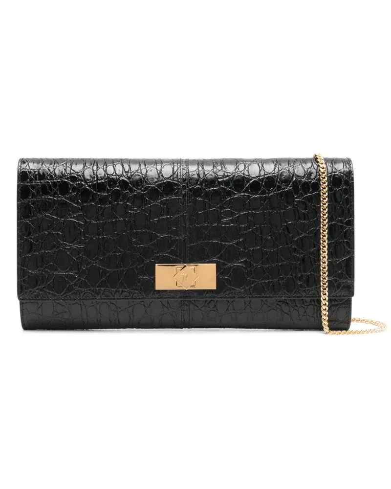 Giuseppe Zanotti Montserrat Clutch - Schwarz Schwarz