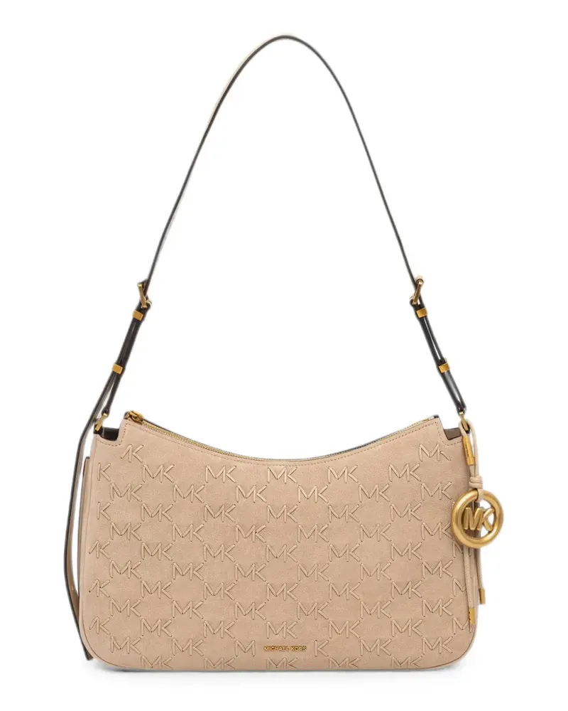 Michael Kors Mittelgroße Nolita Schultertasche aus Leder - Nude Nude