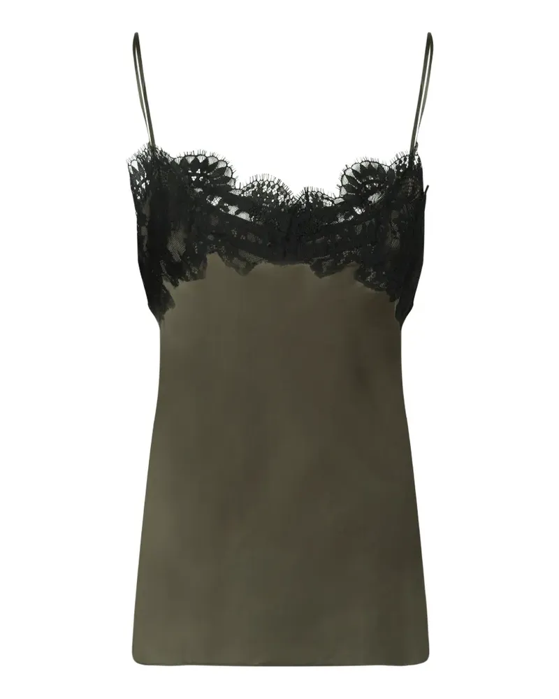 IRO lace-trim sleveeless top - Grün Grün