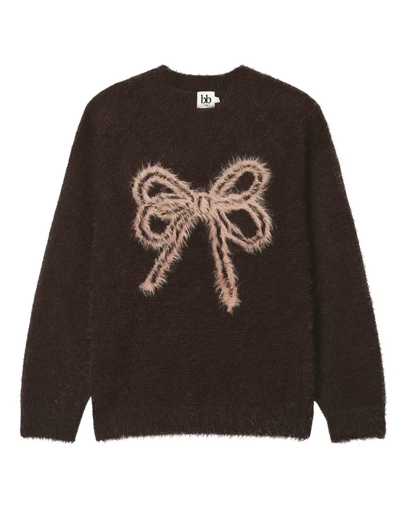 b+ab bow crew-neck sweater - Braun Braun