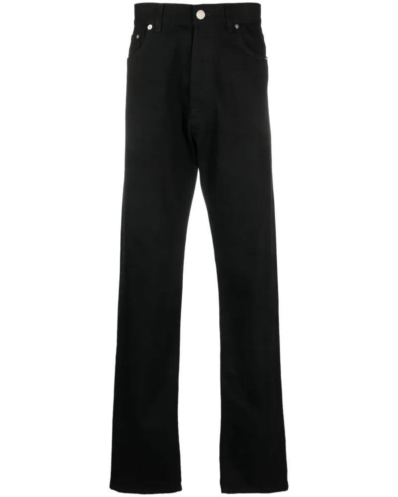 VTMNTS Gerade Jeans mit Barcode-Patch - Schwarz Schwarz
