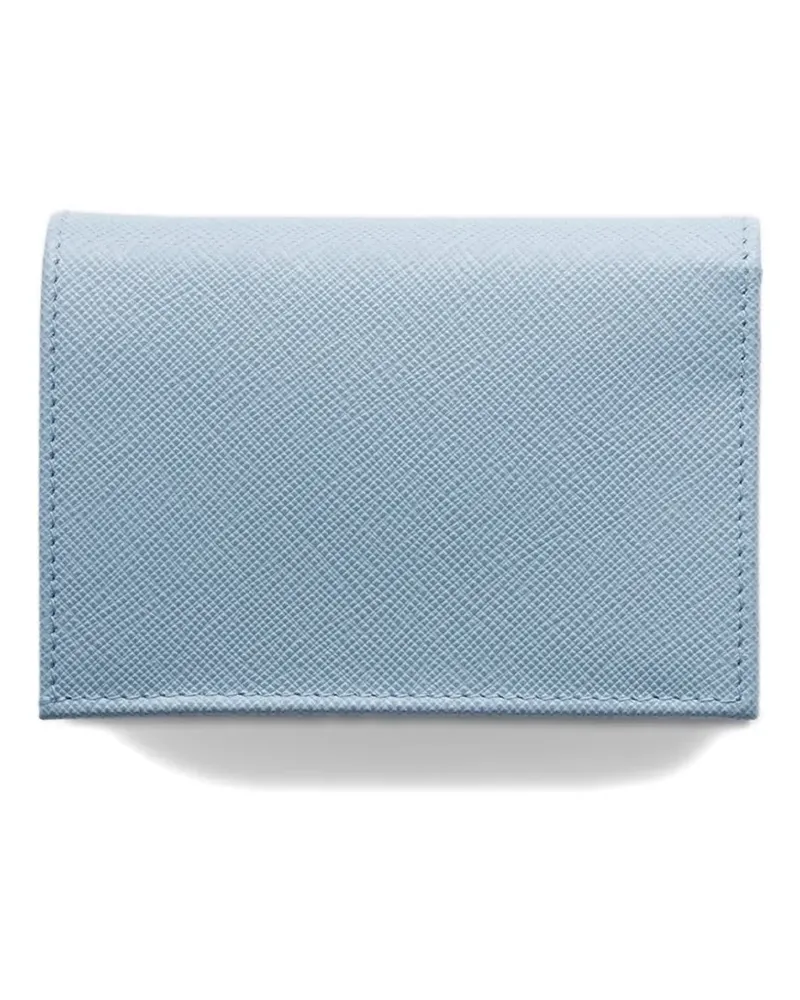 Prada small Saffiano leather wallet - Blau Blau