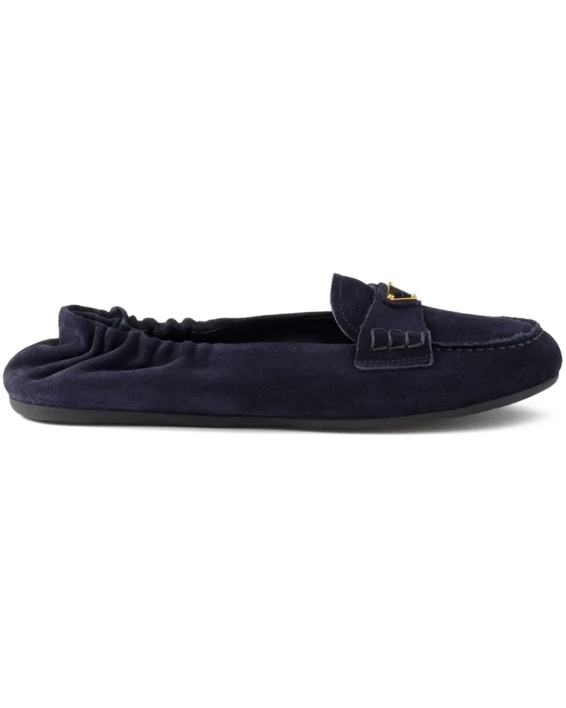 Prada Loafer aus Wildleder - Blau Blau
