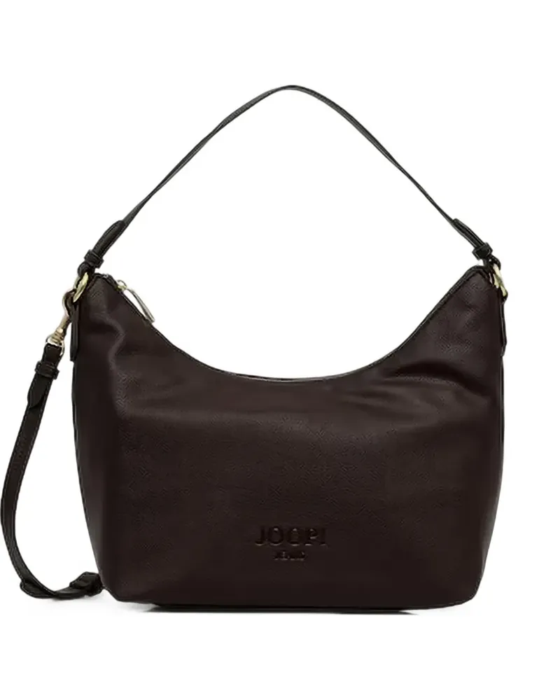 JOOP! Cuore Lettera Dalia logo-debossed grained-effect tote bag - Braun Braun