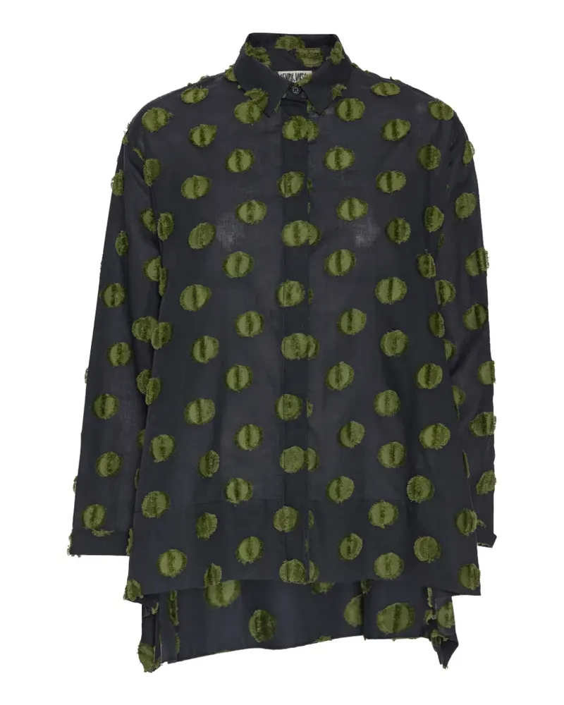 Henrik Vibskov Wind In Bluse mit Punktemuster - Schwarz Schwarz