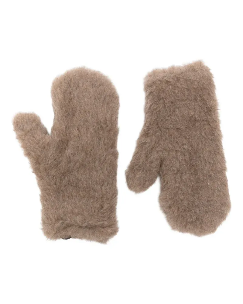 Max Mara Teddy Fäustlinge - Braun Braun