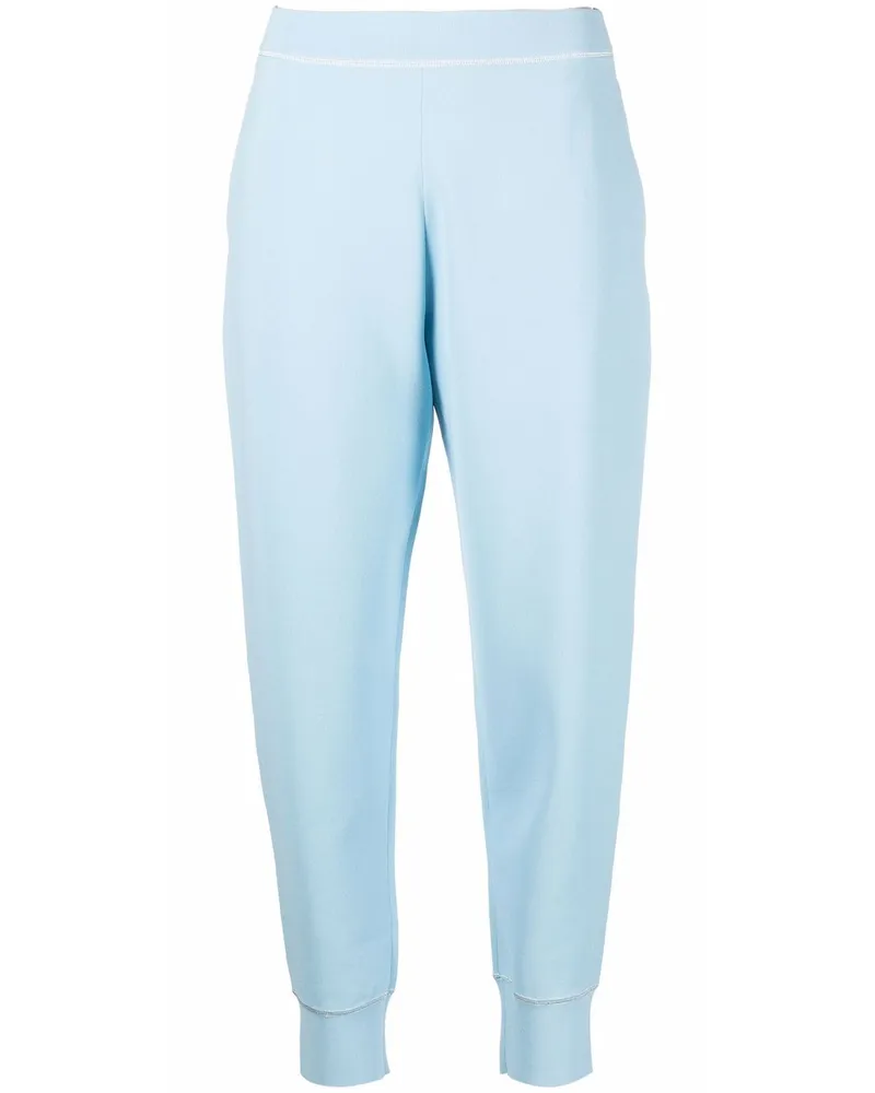 Stella McCartney Gekürzte Tapered-Hose Blau