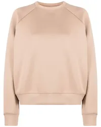 Cynthia Rowley Sweatshirt mit rundem Ausschnitt Braun