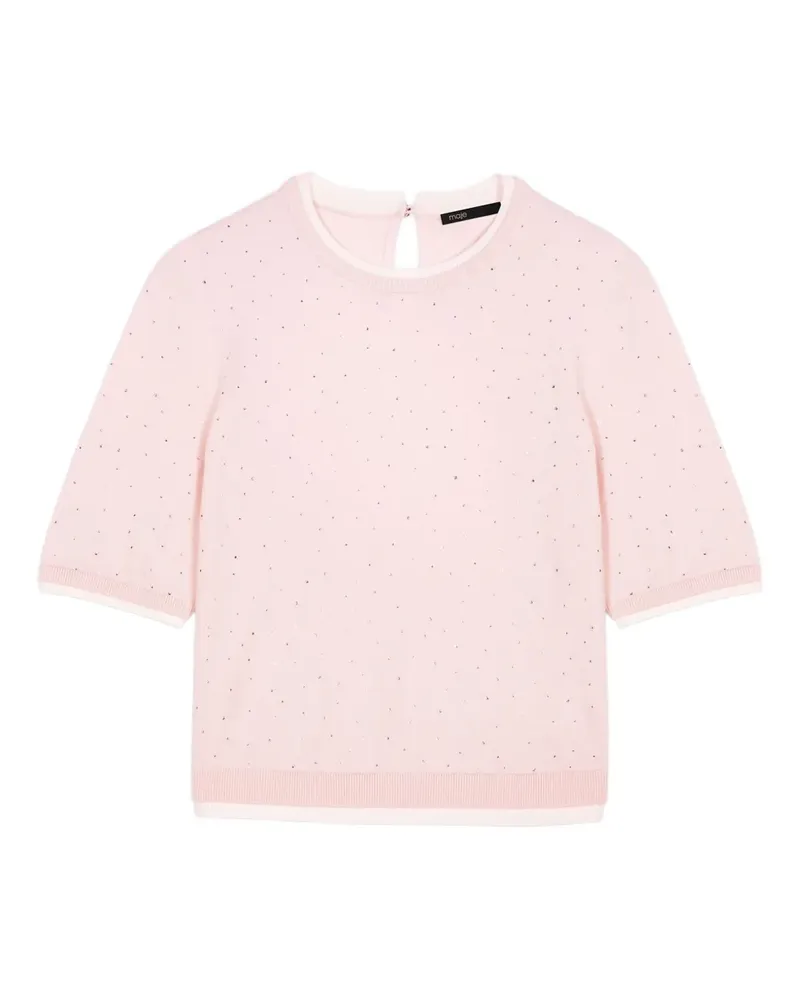 Maje Kurzärmeliges Oberteil - Rosa Rosa
