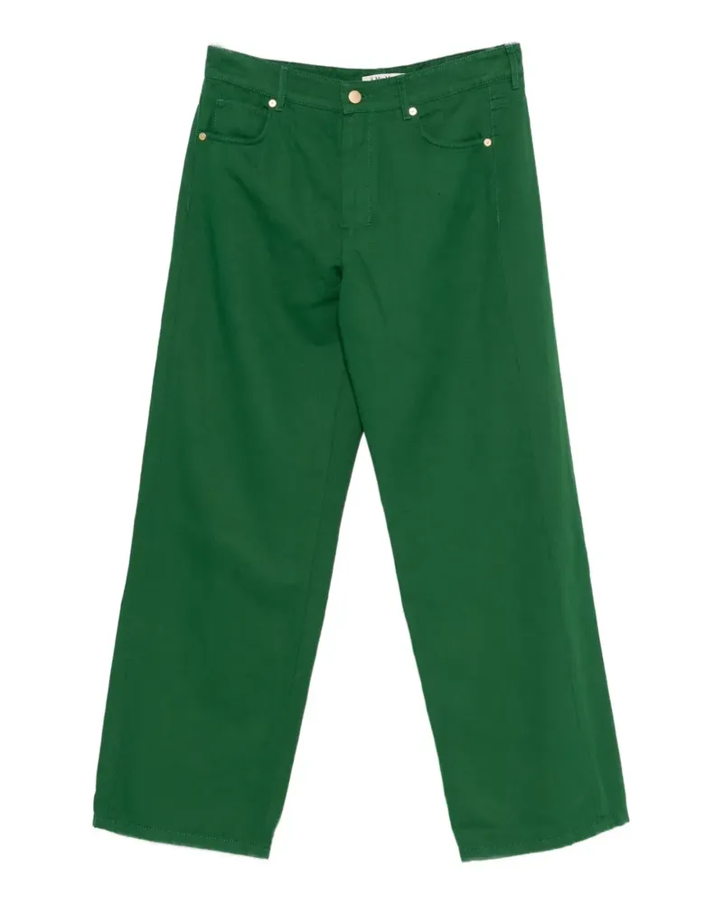 Max Mara Gerade Onorata Hose - Grün Grün