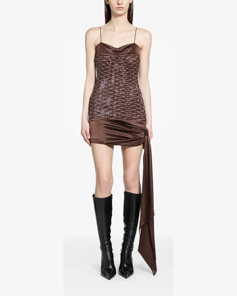 Charlotte Knowles Beau sequin mini dress - Braun Braun