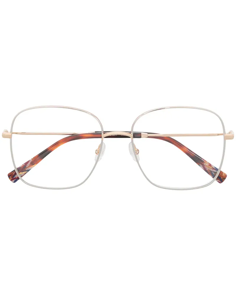 Missoni Eckige Brille im Oversized-Look - Gold Gold