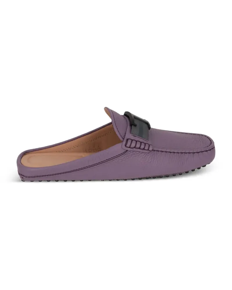 TOD'S Gekörnte T Timeless Mules - Violett Violett