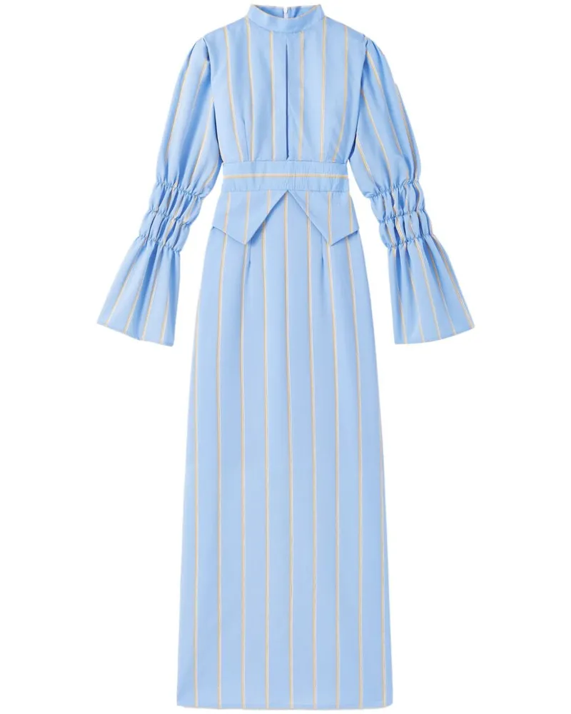 DESTREE Gestreiftes Keith Maxikleid - Blau Blau