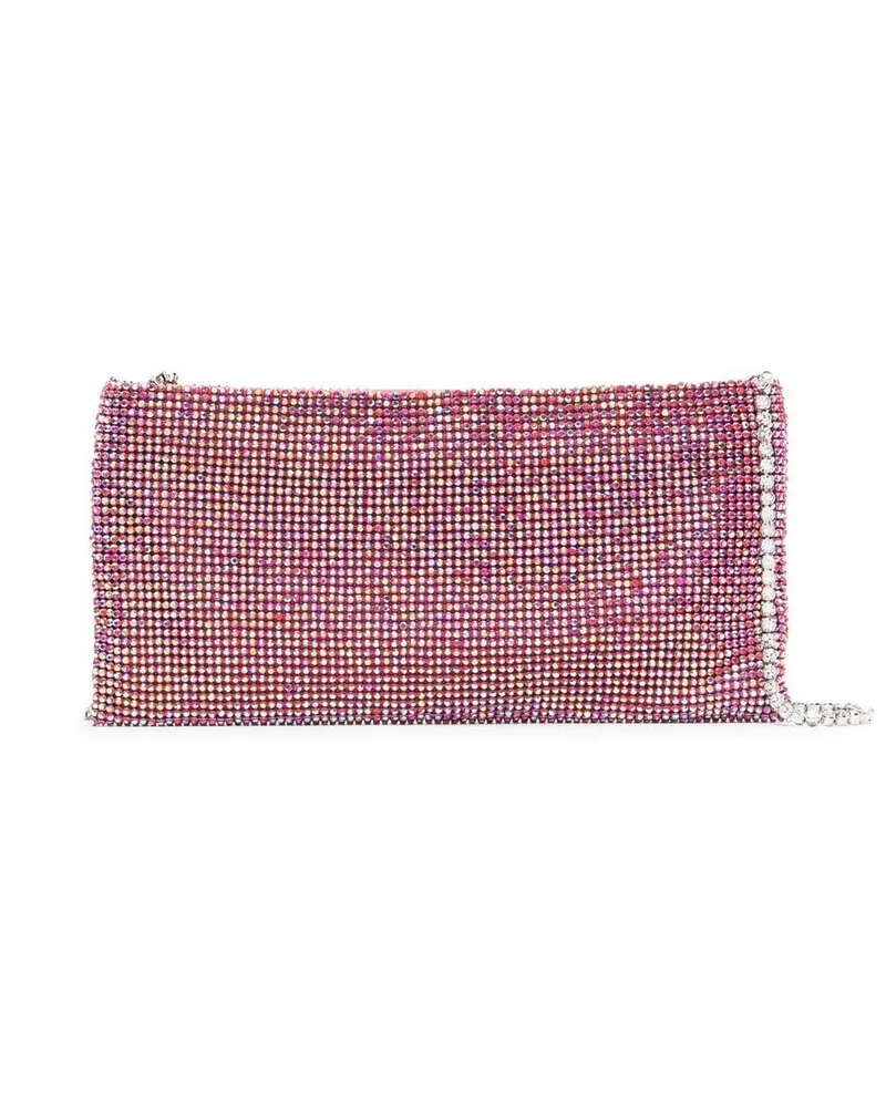 Benedetta Bruzziches Your Best Friend Clutch mit Strass Rosa