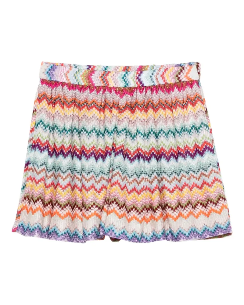 Missoni chevron knitted shorts - Nude Nude
